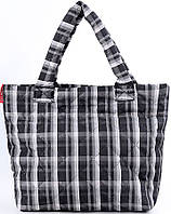 Женская дутая сумка POOLPARTY pool-70-scott-grey черный
