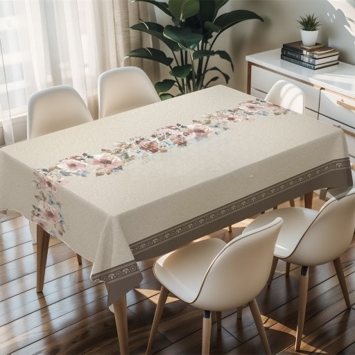 Дуже гарна стильна клейонка на тканинній основі Блум