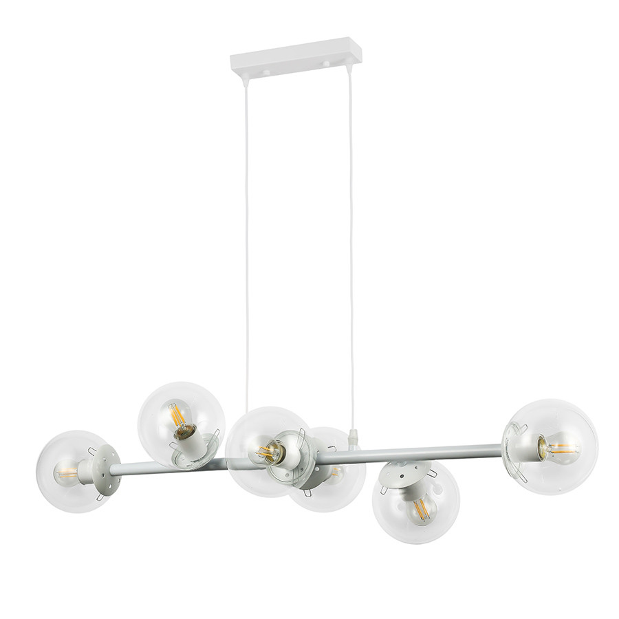 Люстра Levistella 7521010-6 WH+CL, фото 1