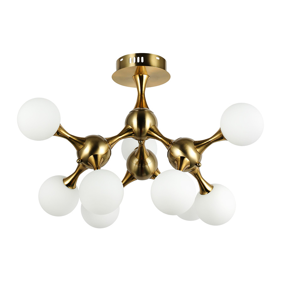 Люстра Levistella 7529817-9 BRZ+WH, фото 1