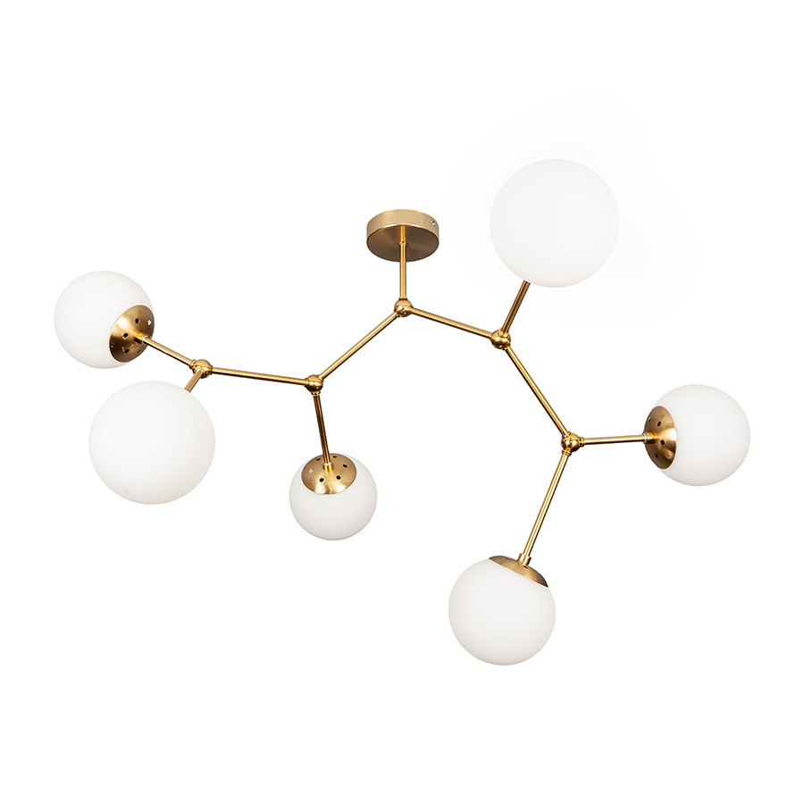 Люстра в спальню LVS7529820-6 BRZ+WH, фото 1