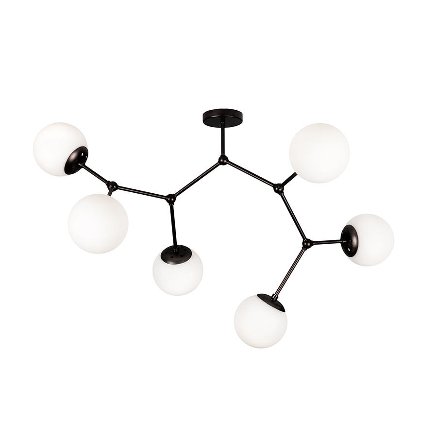 Люстра в спальню LVS7529820-6 BK+WH, фото 1