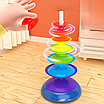 Дитяча розвивальна пірамідка сортер балансир навчальний ігровий набір 3 в 1 логічна іграшка для малюків, фото 9