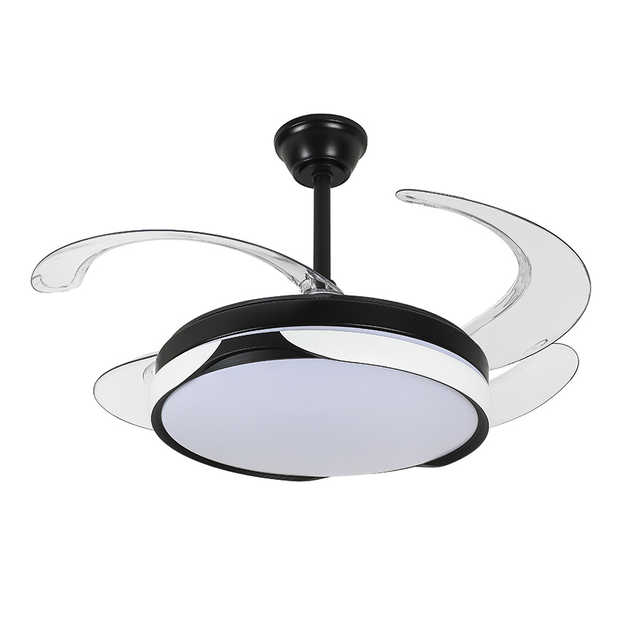 Люстра вентилятор Levistella 7943060 (48) BK+WH, фото 1