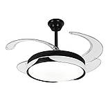 Люстра вентилятор Levistella 7943060 (48) BK+WH, фото 2
