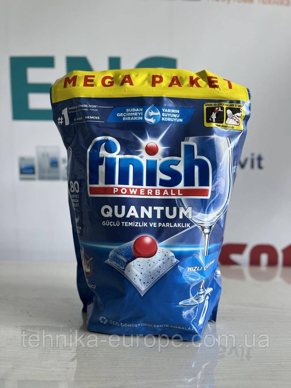 Таблетки для посудомийної машини Finish quantum 80 шт.	Finish	C1, фото 1