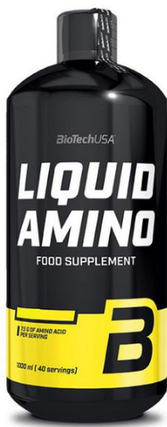 Комплексні амінокислоти рідкі амінокислоти різні смаки BioTech Liquid Aminо 1 л апельсин, фото 1