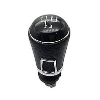 Ручка КПП Volkswagen Passat/Golf/Caddy/Touran/Skoda/Audi шкіра (12мм отвір) 5 Speed №12