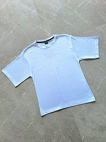 Оверсайз однотонна футболка для хлопчиків р.140/176; Гурт. Туреччина