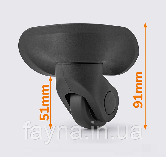 Колісні блоки для валізи ЧКБ7-107 (85 x 90 мм), фото 1