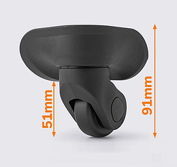 Колісні блоки для валізи ЧКБ7-107 (85 x 90 мм)