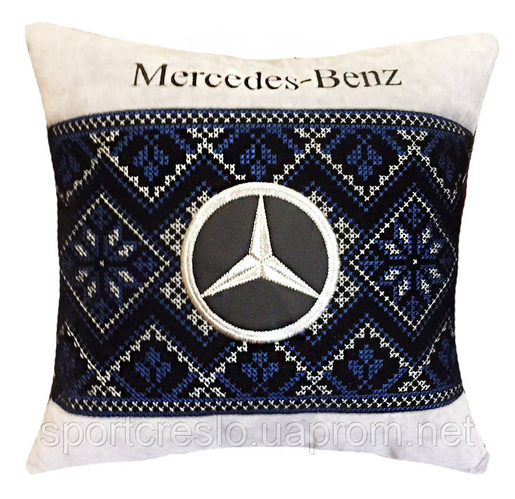 Подушка сувенирная в машинус логотипом Mercedes мерседес - фото 5 - id-p22833950