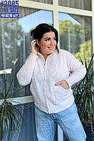 Жіноча кофта на блискавці в універсальному розмірі 46-52