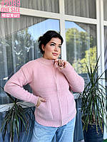 Жіноча кофта на блискавці в універсальному розмірі 46-52