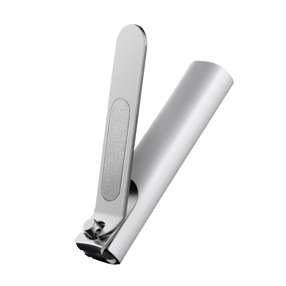 Кусачки для нігтів з контейнером Xiaomi Mijia Splash-Proof Nail Clippers Silver металеві з пилочкою, фото 1