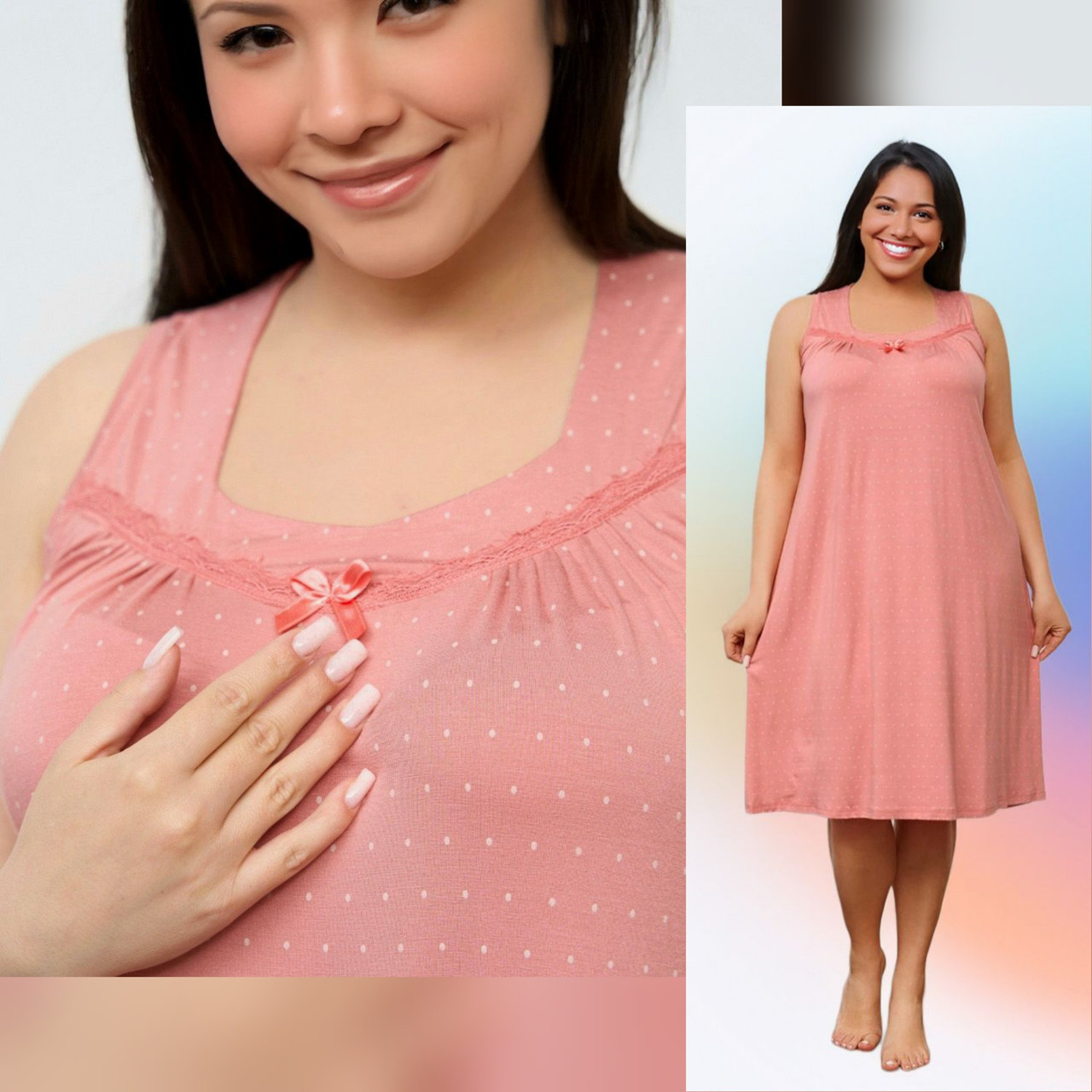 Нічна сорочка великих розмірів. Nikoletta 70223, фото 1