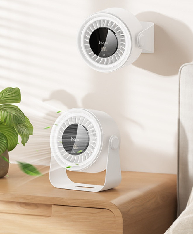 Портативний вентилятор Hoco HX66 3000mAh з дисплеєм
