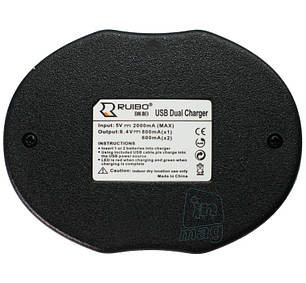 Зарядний пристрій Ruibo USB для двох акумуляторів Canon LP-E8, фото 3