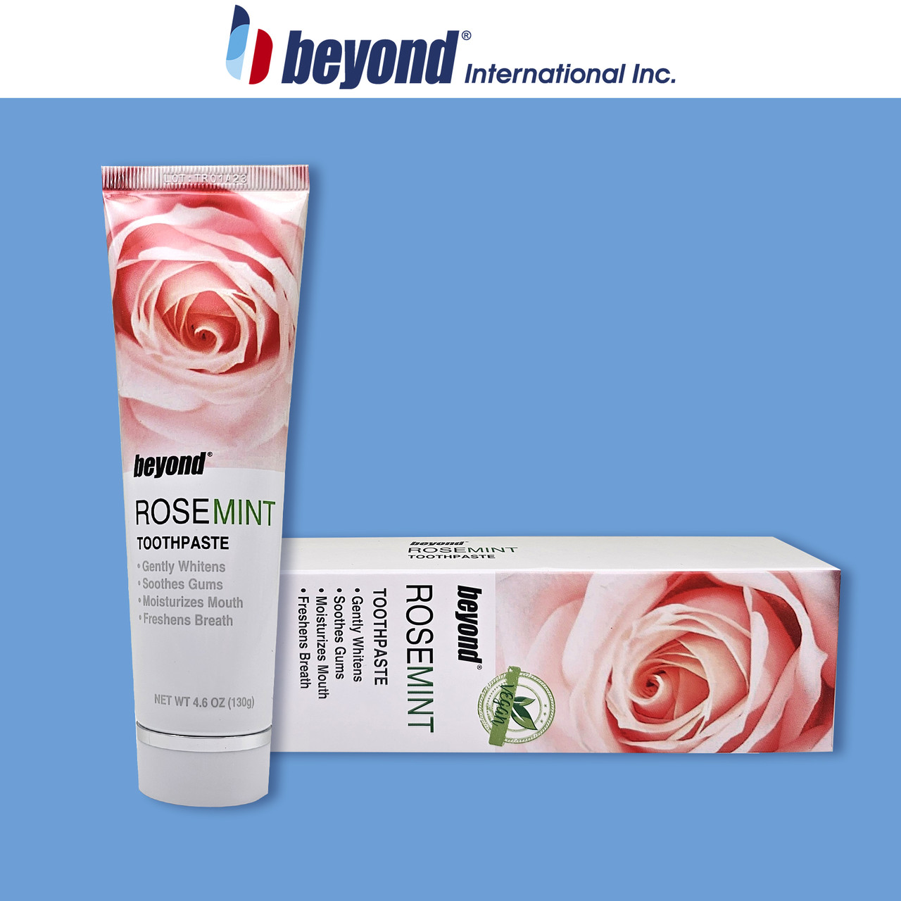 Відбілююча зубна паста BEYOND Rose Mint 130g, фото 1