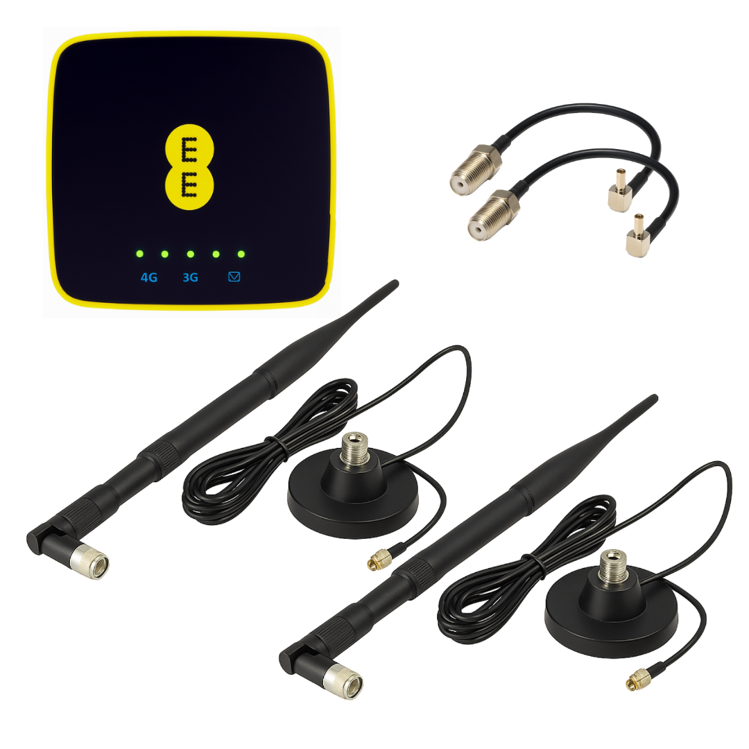 4G інтернет комплект у машину WIFI роутер Alcatel EE40 та автомобільні антени 2 шт. по 10 Дб