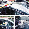Щітка на шланг для миття авто Water Blast Cleaner Roto Brush / Роторна щітка з ємністю для миючого засобу, фото 2
