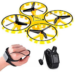 Квадрокоптер TRACKER із сенсорним керуванням / Ручний дрон із керуванням жестами руки