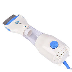 Гребінець електричний для видалення вошей і бліх V Comb Licetec з витяжкою / Електро гребінь від паразитів