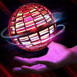 Спіннер куля літаючий з підсвічуванням FLYING SPINNER, Червоний / Куля бумеранг яка літає та світиться