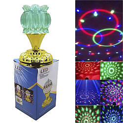 Лампа на підставці Цукорниця з RGB підсвічуванням / Настільний нічник / Лед світильник / Світлодіодна диско лампа