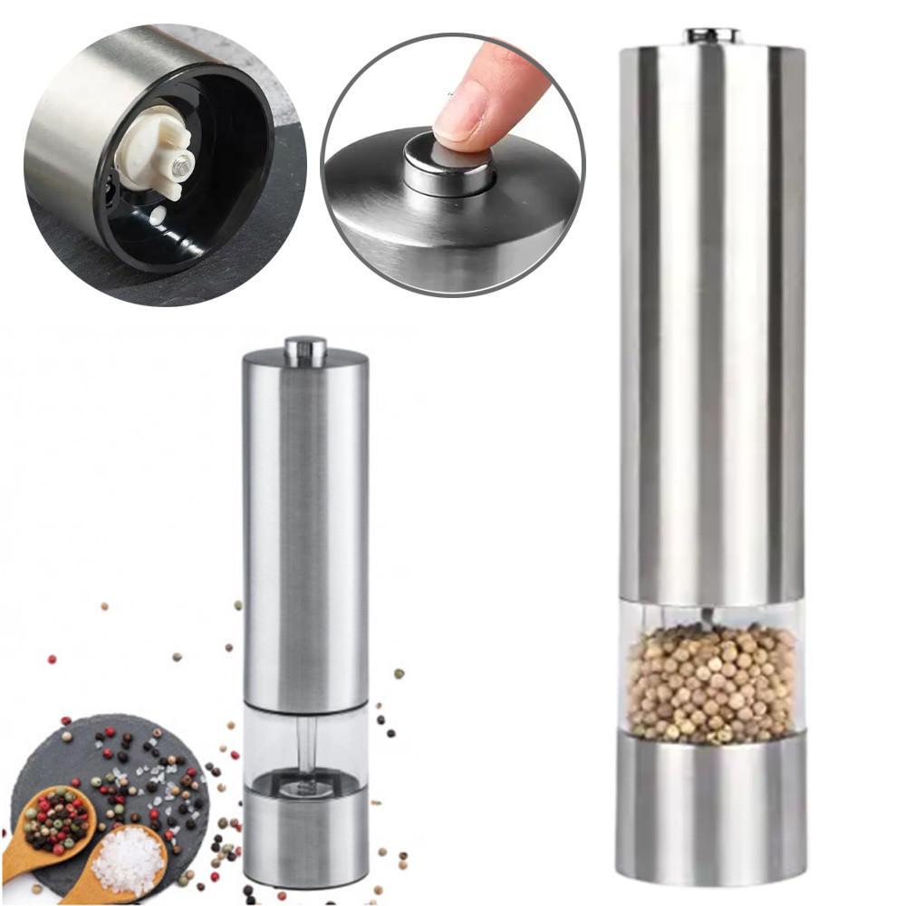 Млин для спецій на батарейках, NJ-519 / Електромлин для прянощів / Млин для перцю, фото 1