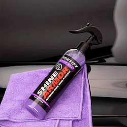 Поліроль Shine Armor для видалення подряпин з кузова, 236 мл / Автомобільна поліроль спрей проти подряпин