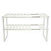 Кухонна полиця для посуду 38-70 см, KITCHEN RACK / Регульована полиця на кухню / Стелаж органайзер під раковину, фото 4