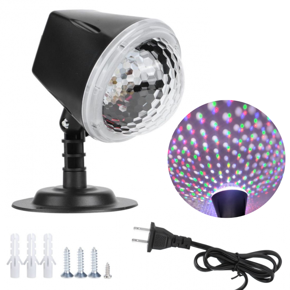 Яскрава обертаюча куля RGB Ocean Wave Projector Light SE-371-01 / Лазерний диско-проектор, фото 1