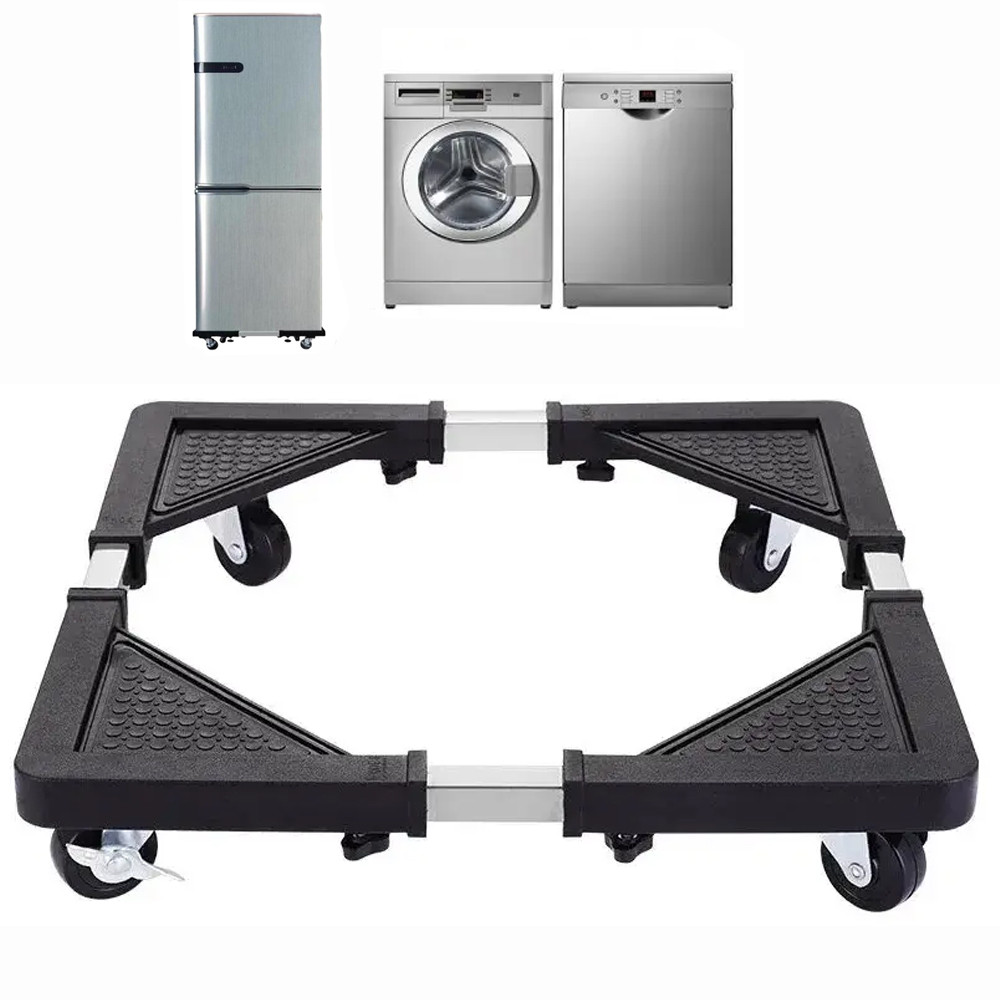 Підставка пересувна під побутову техніку 75х75 см до 130 кг / Підставка для холодильника та пральної машини, фото 1