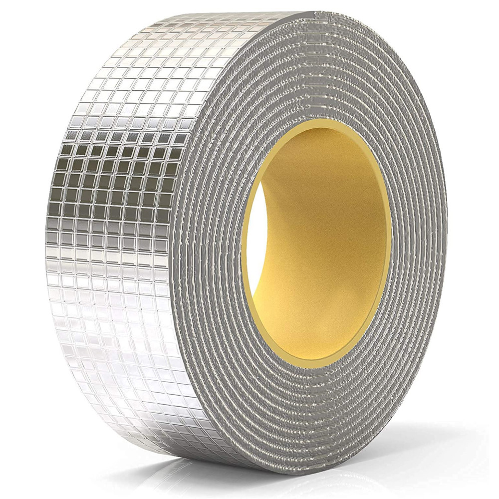 Міцна липка стрічка з алюмінієм, 10 м, BUTYL SELF-ADHESIVE / Клейка стрічка / Скотч липкий / Водостійка стрічка, фото 1