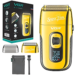 Електробритва шейвер від USB, дисплей, VGR Super Trim V-332 / Машинка для гоління / Акумуляторна бритва