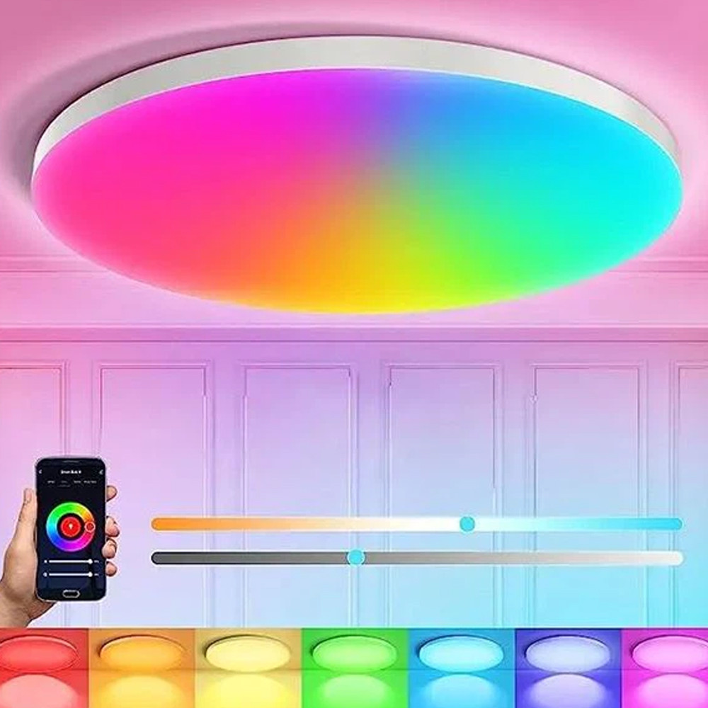 Світильник стельовий 24Вт, 30см + пульт ДК, Ceiling Lamp Smart / Світлодіодна люстра / LED лампа, фото 1