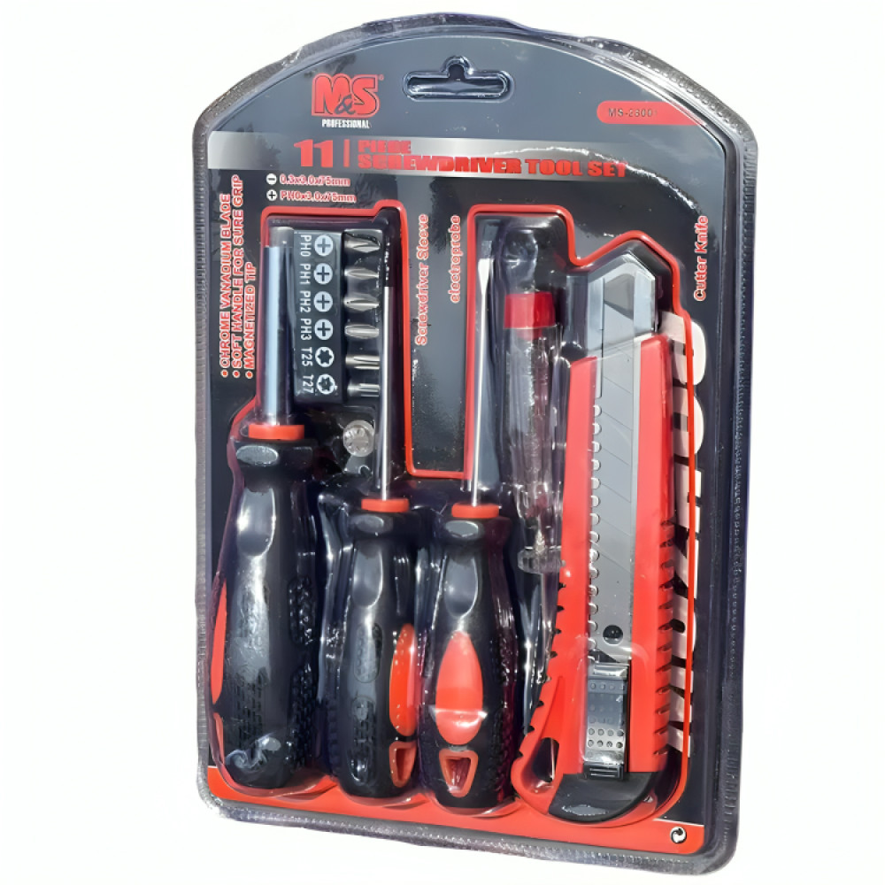 Набір викруток з бітами 11в1 Screwdriver / Викрутки з бітами / Набір інструментів / Набір ручного інструменту, фото 1