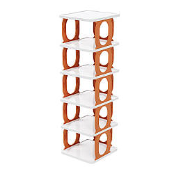 Полиця для взуття на 5 ярусів, 86х26х24 см / Стелаж для зберігання взуття / Підставка для взуття