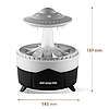 Ультразвуковий зволожувач повітря 350 мл, Гриб Raindrop Humidifier, Чорний / Аромадифузор для дому, фото 10