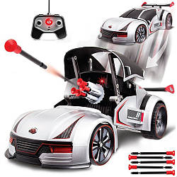 Стріляюча машинка на пульті керування VELOCITY DEMON / Машинка трансформер на радіокеруванні