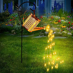 Садовий ліхтар на сонячній батареї, 80 см, Fairy lamp / Світильник газонний / Вуличний ліхтар для саду