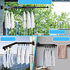 Настінна сушарка для білизни на 2 секції, 84 см / Складна сушарка для білизни на балкон / Сушка для одягу, фото 7