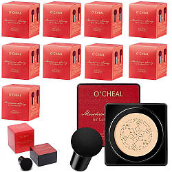 Набір 10шт Тональний крем кушон для обличчя Beauty Linasi Red O`CHEAL, Натуральний відтінок / Тональний засіб