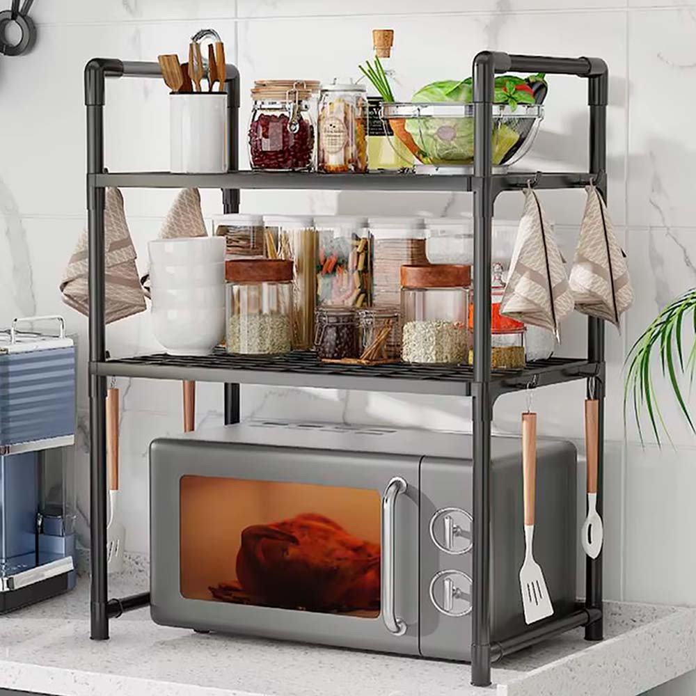 Підставка для мікрохвильової печі на 2 яруси (73×50,5×27см), Tier / Поличка на кухню / Поличка для мікрохвильовки, фото 1