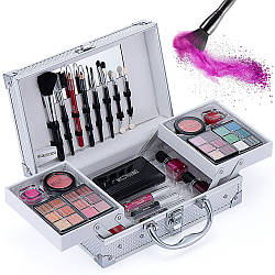Набір косметики для макіяжу 25 предметів, у кейсі, MC1155 / Косметичний набір / Повний набір для макіяжу