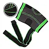 Бандаж еластичний колінного суглоба для спорту KNEE SUPPORT WN-26, Зелений 2XL / Фіксатор колінного суглоба, фото 5