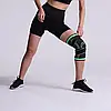 Бандаж еластичний колінного суглоба для спорту KNEE SUPPORT WN-26, Зелений 2XL / Фіксатор колінного суглоба, фото 8