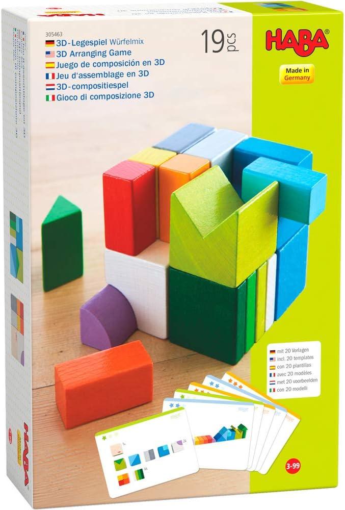 Креативні будівельні блоки, будівельний конструктор 3D Куб, 3+. Haba Kreativbausteine Würfelmix, фото 1