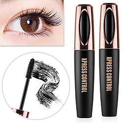 Комплект 2шт Туш для вій 4D Vibely Xpress Control, з ефектом подовження / Водостійка гіпоалергенна туш
